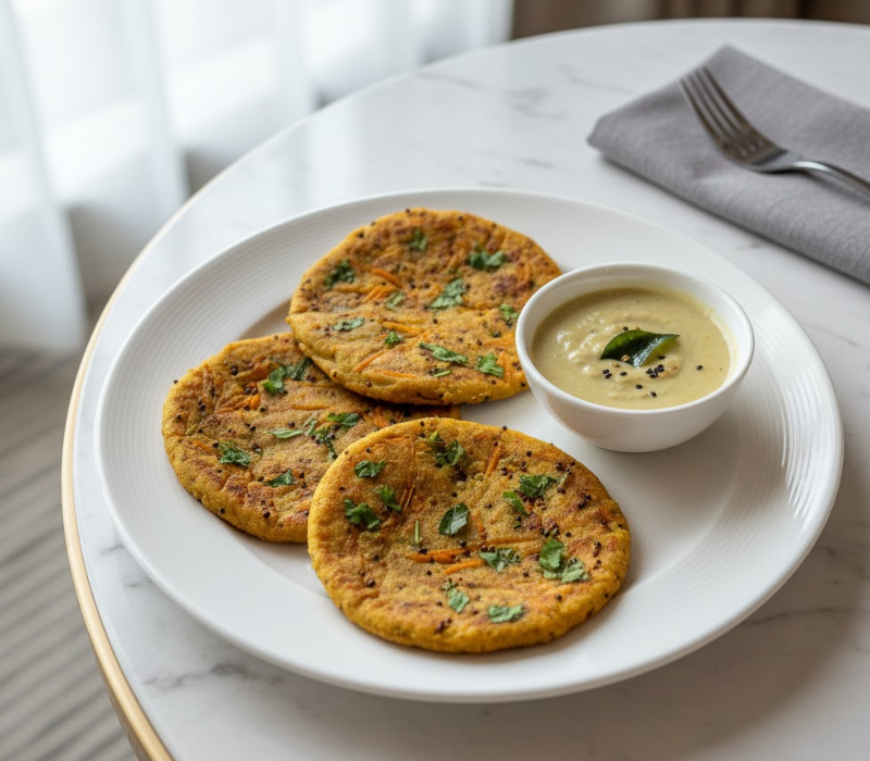 Carrot & Ragi Adai